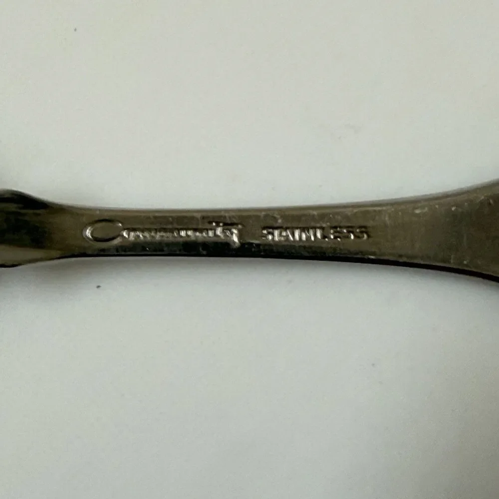 2pc Oneida Paul Revere Salad Fork / Teaspoon Stainless Community Premier Satin